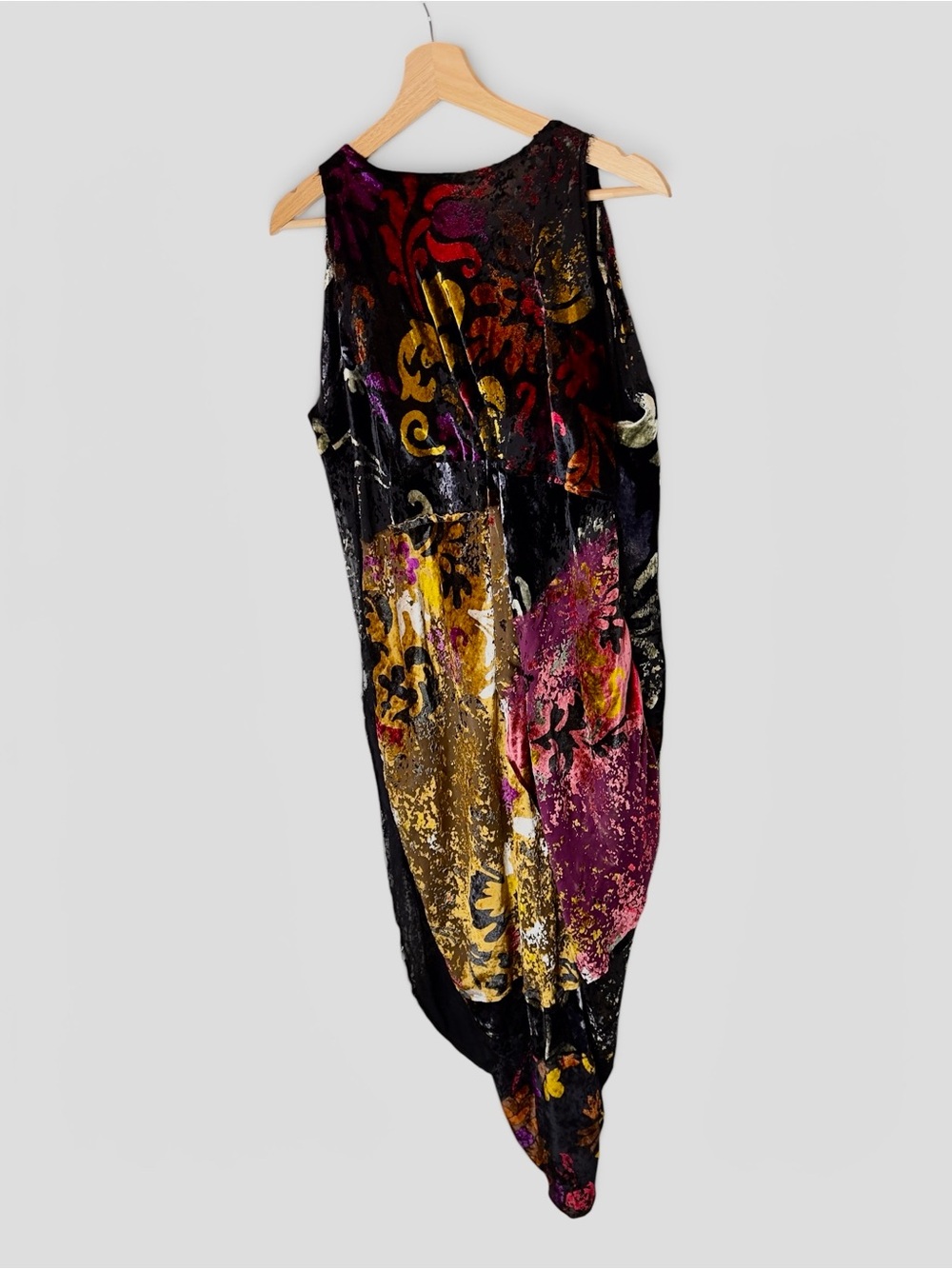 Urban Zen rare 2017 collection Collaged Cocoon Dress retail $4,295 size small